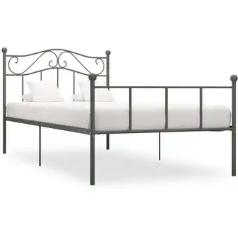 ManoMano Bettgestell - Schlafzimmerbett - Erwachsenenbett Grau Metall 100 × 200 cm XTJTE224871 Maisonchic Angebot