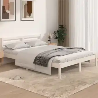 ManoMano Maisonchic - Massivholzbett,Schlafzimmerbett,Doppelbett,Bett für Jugendliche,Erwachsene, ältere Menschen Kiefer 140x190 cm We Angebot