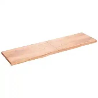 ManoMano Wandregal,Wandboard,Hängeregal für Wohnzimmer, Schlafzimmer, Flur, Badezimmer Hellbraun 220x60x6 cm Massivholz Eiche Behandel Angebot