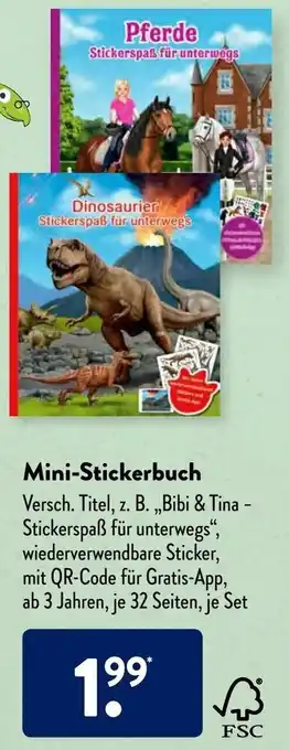 Aldi Süd Mini Stickerbuch Angebot