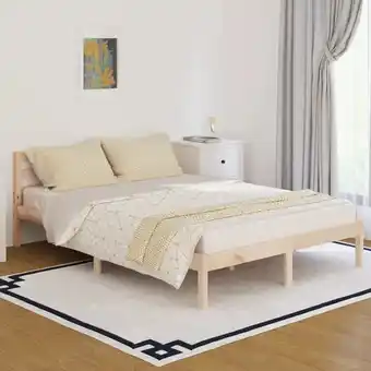 ManoMano Massivholzbett,Schlafzimmerbett,Doppelbett,Bett für Jugendliche,Erwachsene, ältere Menschen Kiefer 140x200 cm BZSTK198005 Mai Angebot