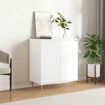 ManoMano Maisonchic - Sideboard,Beistellschrank,Kommode fuer Flur, Kueche, Esszimmer und Wohnzimmer Hochglanz-Weiß 60x35x70 cm Holzwer Angebot