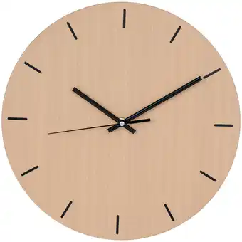 ManoMano Ebuy24 - Asti Wanduhr Ø30cm natur. - Holz Angebot