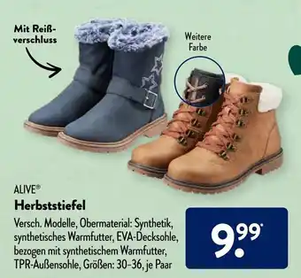 Aldi Süd Alive Herbststiefel Angebot