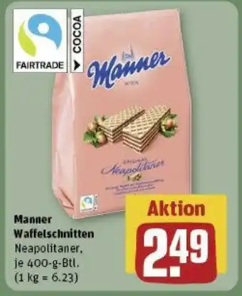 REWE Manner Waffelschnitten 400-g-Btl. Angebot