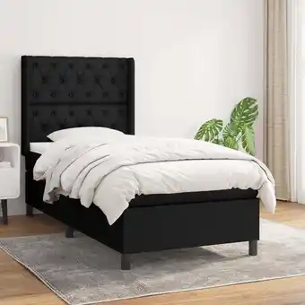 ManoMano Bonnevie - Boxspringbett,Schlafzimmerbett mit Matratze Schwarz 80x200 cm Stoff vidaXL Angebot