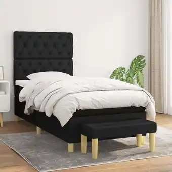 ManoMano Bonnevie - Boxspringbett,Schlafzimmerbett mit Matratze Schwarz 80x200 cm Stoff vidaXL Angebot