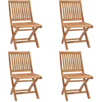 ManoMano 4 Stk. Klappbare Gartenstühle Faltbare Gartenstühle Klappstuhl Massivholz Teak BZRBD875923 Maisonchic Angebot