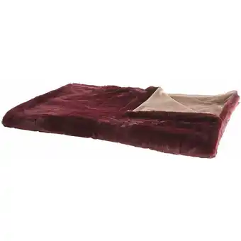 ManoMano Klassische Kuscheldecke Burgunderrot Shaggy Polyester 150x200 cm Tantan - Rot Angebot