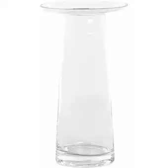 ManoMano Hohe Deko Blumenvase Glas transparent 26 cm mit schmaler Öffnung Klassisch Manna - Transparent Angebot