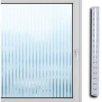 ManoMano Hengda - 2x Fensterfolie 95% UV-Sonnenschutz Streifen Selbsthaftend Sichtschutzfolie Glasdekor (95x300cm) - Weiß Angebot