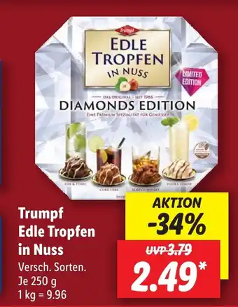 Lidl Trumpf Edle Tropfen in Nuss 250 g Angebot