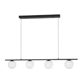 ManoMano Merano - Digby Stab-Pendel-Deckenleuchte Sandy Black Metal, Aluminium White Opal Glass led 32W 2060Lm 3200K Angebot