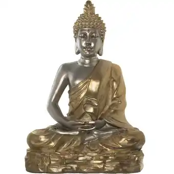 ManoMano Buddha -Figur in Silber/Goldharz 150 cm 105x65x150cmpour Alle Stile, um dem Haus eine Note zu verleihen Angebot