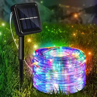 ManoMano Swanew - Solar Lichtschlauch Draht Garten Lichterkette led Lichterschlauch-Bunt-30m - Bunt Angebot