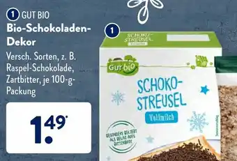 Aldi Süd Gut Bio Schokoladen Dekor 100g Angebot