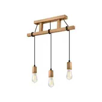 ManoMano Lamkur Lighting - Lamkur Leon Industrial Stab-Pendel-Deckenleuchte Oliv, 3x E27 Angebot