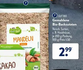 Aldi Süd Gut Bio Gemahlene Bio Backzutaten 200g Angebot