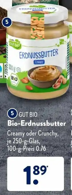 Aldi Süd Gut Bio Erdnussbutter 250g Angebot