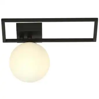 ManoMano Emibig Lighting - Emibig imago Schwarze Kugel-Deckenleuchte links mit weißen Glasschirmen, 1x E14 Angebot