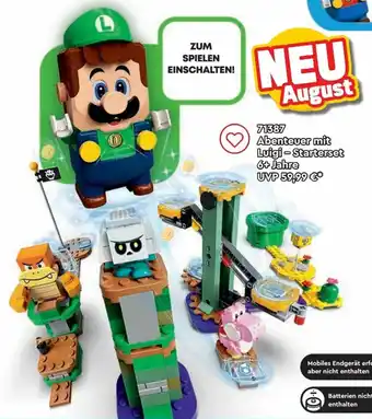 Lego 71387 Abenteuer mit Luigi Starter Set Angebot