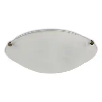 ManoMano Inspired Deco - Chester - Flush Ceiling 400mm Round, 3 Light E27, Schwarz, Gold mit gefrostetem Alabasterglas Angebot