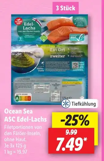 Lidl Ocean Sea ASC Edel-Lachs 3 x 125 g Angebot