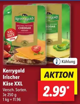 Lidl Kerrygold Irischer Käse XXL 250 g Angebot