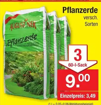 Zimmermann Pflanzerde 60Liter Angebot