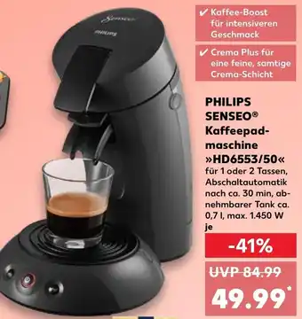 Kaufland PHILIPS SENSEO Kaffeepadmaschine HD6553/50 Angebot