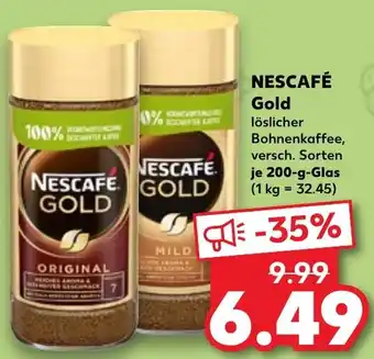 Kaufland NESCAFÉ Gold 200 g Glas Angebot