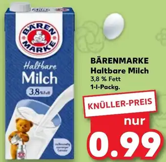 Kaufland BÄRENMARKE Haltbare Milch 1 L Packg. Angebot