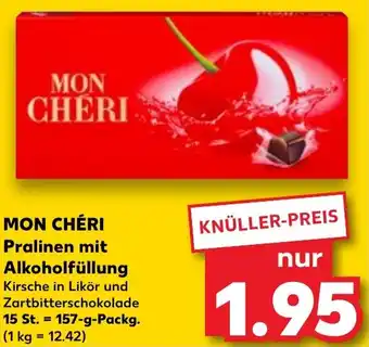 Kaufland MON CHÉRI Pralinen mit Alkoholfüllung 157 g Packg. Angebot