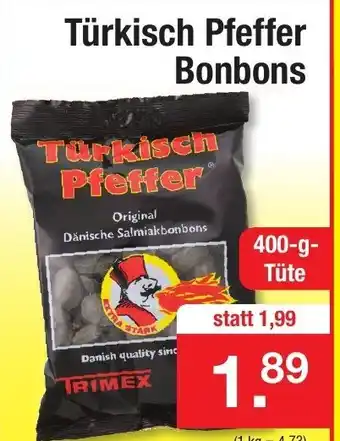 Zimmermann Türkisch Pfeffer Bonbons 400g Angebot