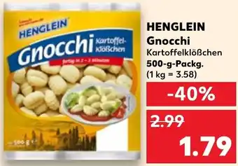 Kaufland HENGLEIN Gnocchi 500 g Packg. Angebot