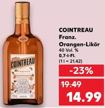 Kaufland COINTREAU Franz. Orangen-Likör 0,7 L-Fl. Angebot