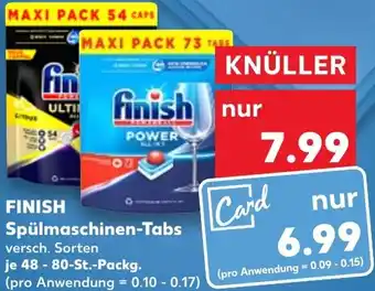 Kaufland FINISH Spülmaschinen-Tabs 48 - 80-St. Packg. Angebot