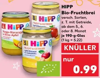 Kaufland HIPP Bio-Fruchtbrei 190 g Glas Angebot