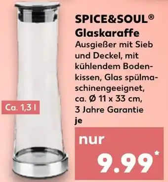 Kaufland SPICE&SOUL Glaskaraffe Angebot