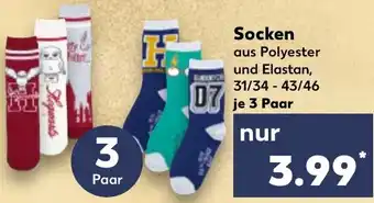 Kaufland Socken 3 Paar Angebot