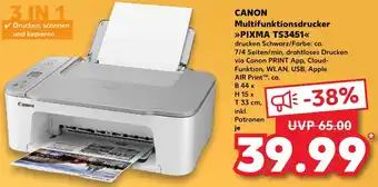 Kaufland CANON Multifunktionsdrucker PIXMA TS3451 Angebot