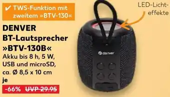 Kaufland Denver BT-Lautsprecher BTV-130B Angebot