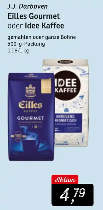 KONSUM J.J. Darboven Eilles Gourmet oder Idee Kaffee 500g Angebot