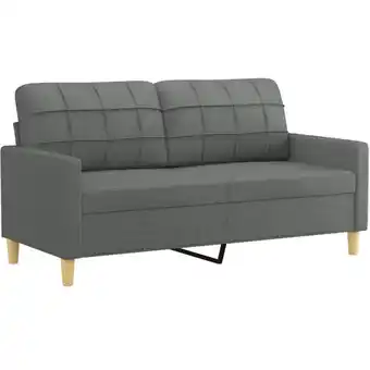 ManoMano 2-Sitzer-Sofa，Sofas gerade Dunkelgrau 140 cm Stoff vidaXL Angebot