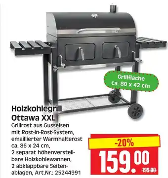 Herkules Baumarkt Holzkohlegrill Ottawa XXL Angebot