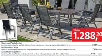 Bauhaus Ausziehtisch 'Maja Stone' Angebot