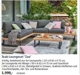 Bauhaus Teak-Loungeset 'Zoe' Angebot