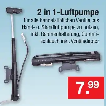 Zimmermann 2in1 Luftpumpe Angebot