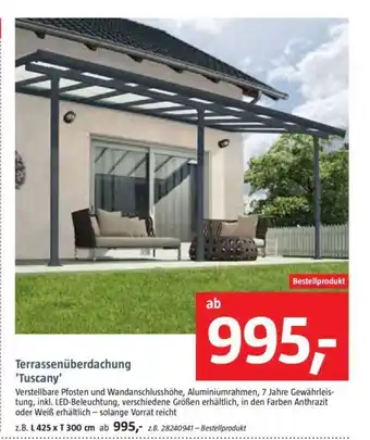 Bauhaus Terrassenüberdachung 'Tuscany' Angebot