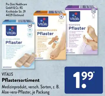 Aldi Süd VITALIS Pflastersortiment Angebot